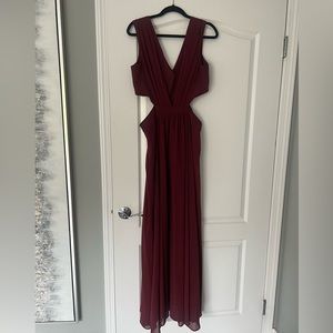 ASOS Chiffon Maxi Cutout Dress